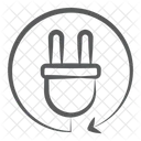Stecker Elektrostecker Steckdose Icon