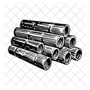 Steel Pipes Cylindrical Manufacturing Icon