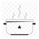 Boiling Water Steel Pot Kitchen Icon