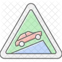 Steep Upwards Lineal Color Icon Icon