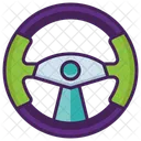 Steering Wheel Car Icon