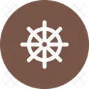 Ship Wheel Steering Icon