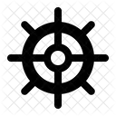 Steering Wheel Ship Icon