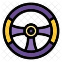 Steering Wheel Automobile Control Icon