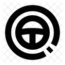 Steering Wheel Driving Car Vehicle Transportation Icon