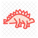 Stegosaurus Dinosaur Color Icon