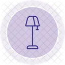 Stehlampe Liniensymbol Symbol