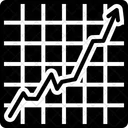 Steigende Bestande Grafik Diagramm Diagramm Symbol