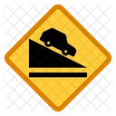 Steilhang Schild Gefahr Symbol