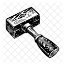 Steinhammer Holzhammer Hammern Symbol