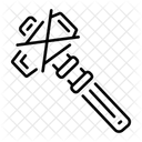 Steinhammer Werkzeug Waffe Symbol