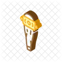 Wikinger Fledermaus Isometrisch Symbol