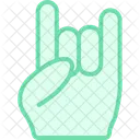 Rock Hand Geste Symbol