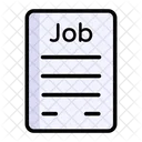 Job Bewerbung Dokument Symbol