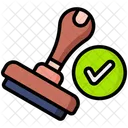 Stempel Zertifikat Vereinbarung Symbol