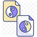 Stencil Pattern Clothes Icon