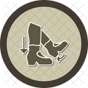 Step Back Shoe Tap Backward Step Icon