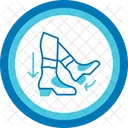 Step Back Shoe Tap Backward Step Icon