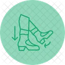 Step Back Shoe Tap Backward Step Icon