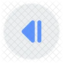 Step Backward Circle Icon