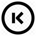 Step Backward Circle Step Backward Previous Icon