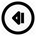 Step Backward Circle Step Backward Previous Icon
