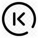Step backward circle  Icon