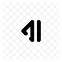 Step backward  Icon