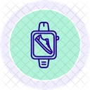 Step Count Line Icon Icon