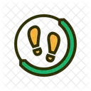 Step Counting Fitness Walking Icon
