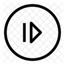Step Forward Circle Next Skip Icon