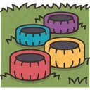 Step Tires Rubber Icône