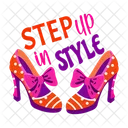 Step In Style Heels Sandals Icon