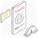 Step Counter Device Mobile Tracker Icon