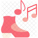 Steppmusik Schuhstepp Stepptanzmusik Symbol