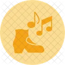 Steppmusik Schuhstepp Stepptanzmusik Symbol