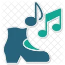 Steppmusik Schuhstepp Stepptanzmusik Symbol