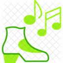 Steppmusik Schuhstepp Stepptanzmusik Symbol