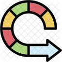 Steps Cycle Process Icon