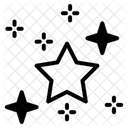 Weltraumstern Form Sternschnuppe Symbol
