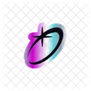Aufkleber Stern Vierzackig Symbol