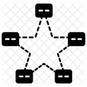 Sternschema Sterndiagramm Geschaftsschema Icon