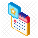 Sternenhimmel Tag Kalender Icon