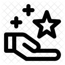 Sterne Hand Lebensstil Symbol