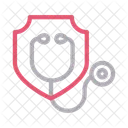 Stethoscope Doctor Shield Icon