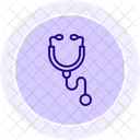 Stethoscope Color Circle Icon Icon