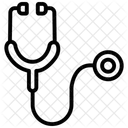 Stethoscope Black Outline Icon 아이콘