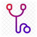 Stethoskop Tierarzt Werkzeug Herzschlag Monitor Symbol