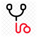 Stethoskop Tierarzt Werkzeug Herzschlag Monitor Symbol