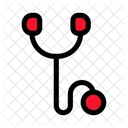 Stethoskop Tierarzt Werkzeug Herzschlag Monitor Symbol